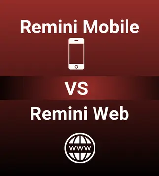 Remini Mobile App vs Remini Professional Web